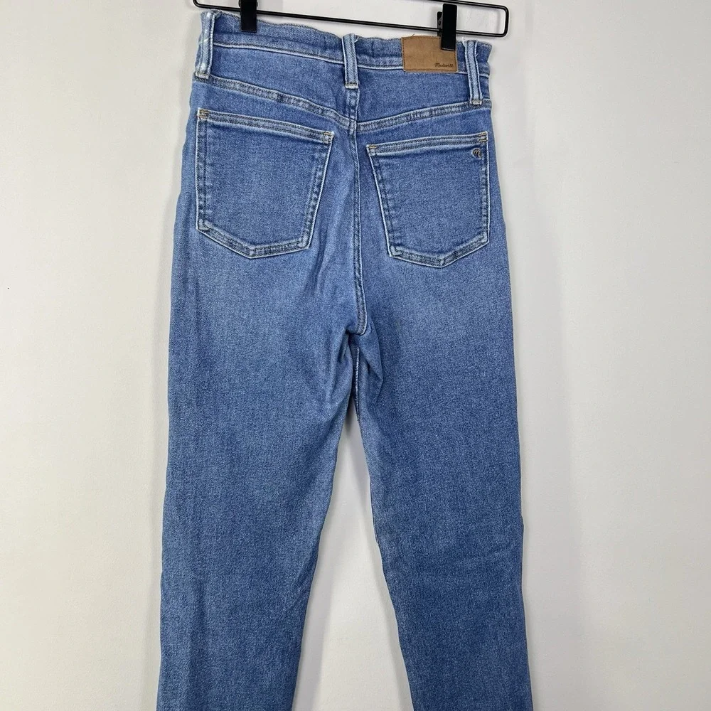 Madewell Perfect Vintage Jeans Womens‎ 25 High Rise Crop Straight Leg Denim
